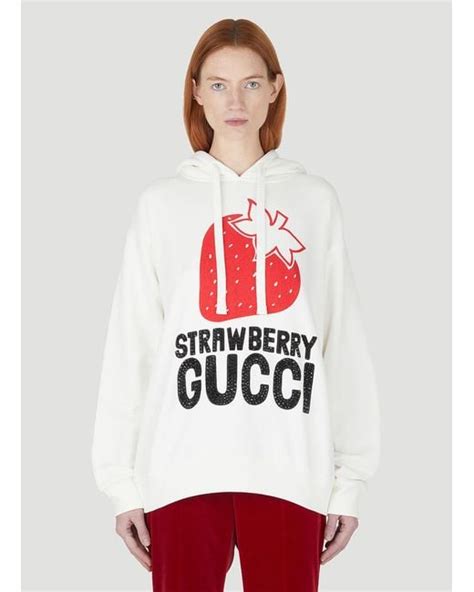 strawberry gucci shirt|Gucci strawberry hoodie.